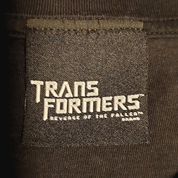 2009 Transformers The Fallen Black Short Sleeved Graphic T-shirt EUC Size L - Picture 5 of 6
